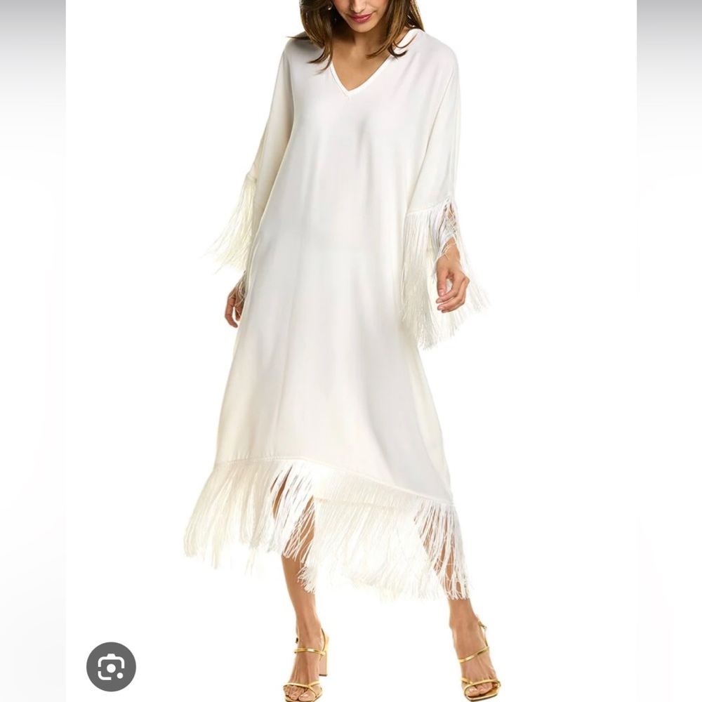 Shop Trina Turk Twin Palms Caftan In White